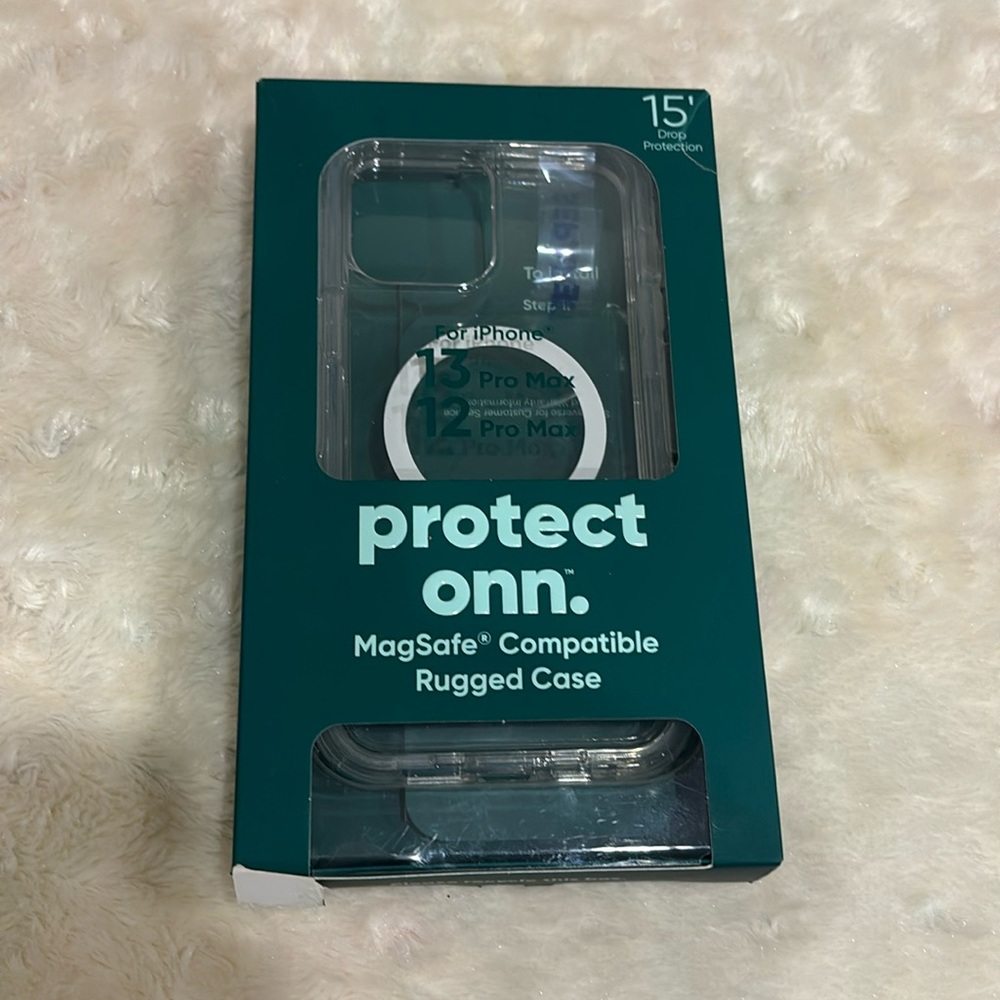 onn. MagSafe Compatible Rugged Phone Case for iPhone 13 Pro Max & 12 pro Max .